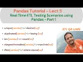 ETL Testing using Pandas Real Time ETL testing Scenarios using Python Pandas - Part 1