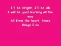I'll be Alright (w/ Lyrics) Sarah Geronimo
