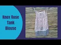 Knox Rose Floral Embroidered Tank Blouse