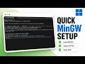 How to Install MinGW Compiler in Windows 11 2026 Toolchain Setup