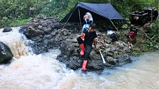 Kami Berhenti Disini Setelah Hujan Lebat !! Berpetualang Dengan Mini Offroad