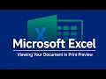Microsoft excel viewing document in print - 20