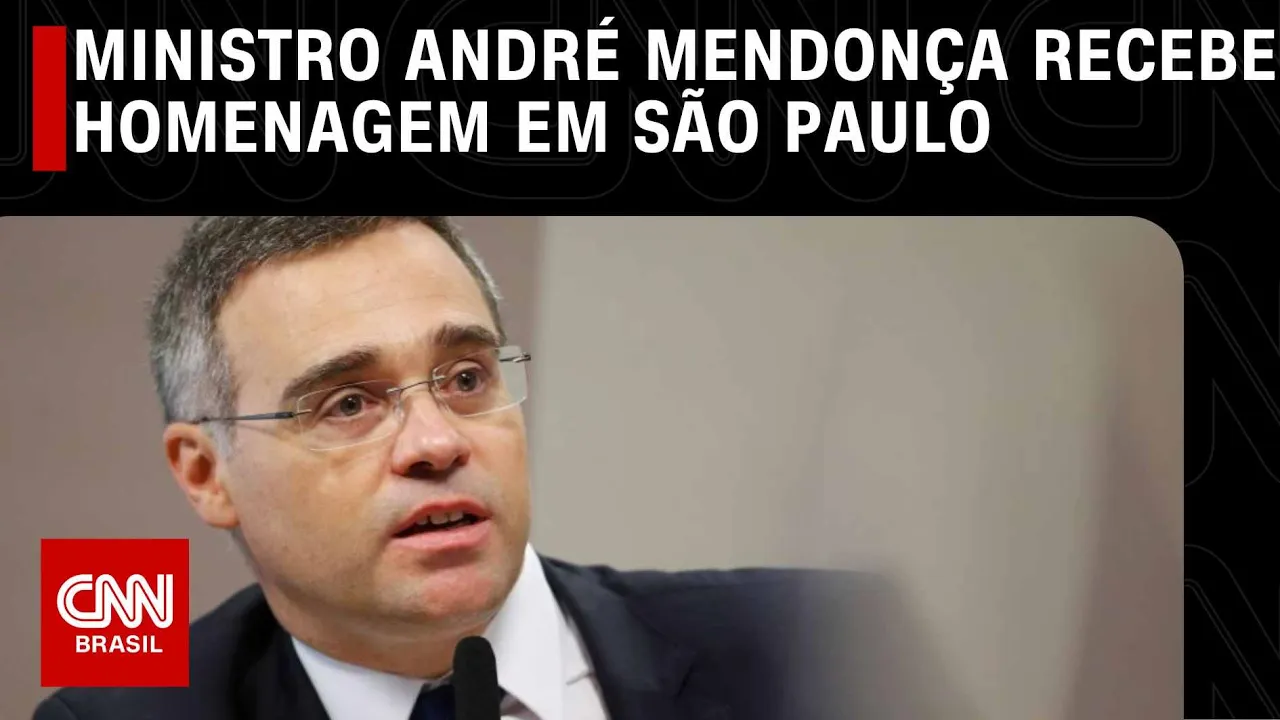 Ministro André Mendonça recebe homenagem em São Paulo | LIVE CNN