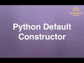 51 Python Default Constructor Online Training Download app from below link