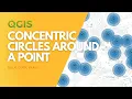 Draw a circle round a point in QGIS