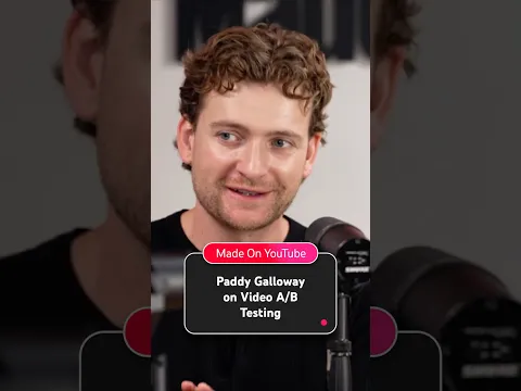 Paddy Galloway Talks Video A/B Testing on YouTube