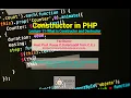 What is Constructor and Destructor in PHP lecture - 11 Atmiya University