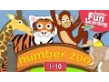 Lagu Learn to count 1 to 10 with Number Zoo | Toddler Fun Learning