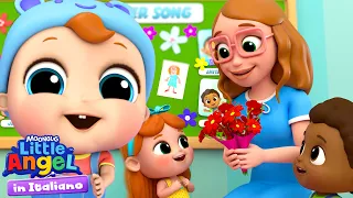 Una canzone per la nostra maestra preferita! ❤️ | Little Angel Italiano | Cartoni Animati