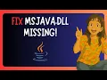 How To FIX Msjava dll Missing in Windows 11