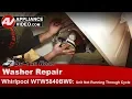 Whirlpool Washer Repair - Error Code Will Not Start Cycle