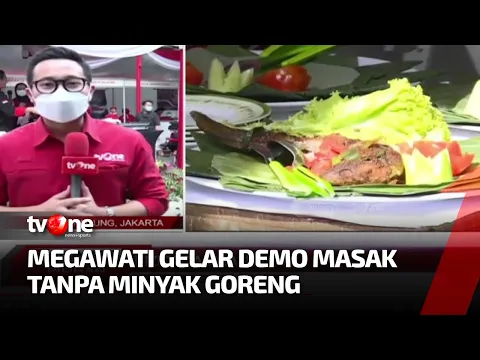 Demo Memasak Tanpa Minyak Goreng Ala Megawati Soekarnoputri