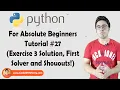 Python Exercise 3 Solution Python Tutorials For Absolute Beginners In Hindi