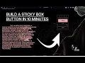 How to Create a Simple Sticky Box with Custom Button Animation in Webflow No-Code Tutorial