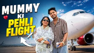 ✈️ Mummy Ki Pehli Flight 🥹 || Mumbai to Goa ||  Goa Night Life Begins 😍🔥
