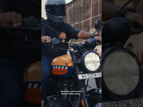 Capturing the raw, retro and unfiltered soul of Mumbai on two wheels. 🚕✨ #PowerDrift #RoyalEnfield