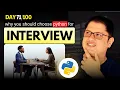 Why Python Is the BEST Language for Coding Interviews FAANG Truth