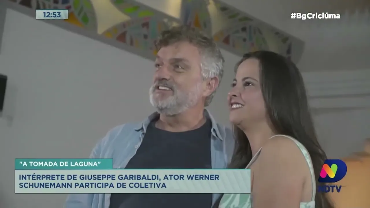 Intérprete de Giuseppe Garibaldi, ator Werner Schunemann participa de coletiva de A Tomada de Laguna