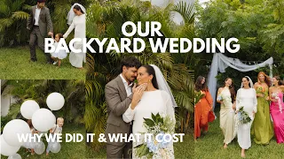 our backyard wedding why we did it what it cost