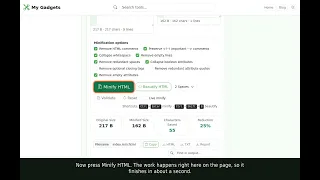 HTML Minifier Free Online Tool No Upload Needed