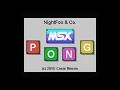 MSX Pong gameplay