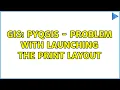 GIS PyQGIS - problem with launching the print layout
