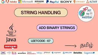 Add Binary Strings Leetcode-67 Data Structures And Algorithms in Java