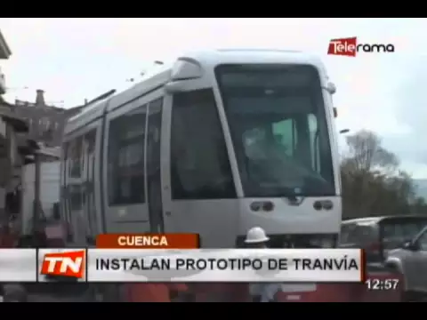 Instalan prototipo de tranvía