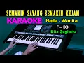 Download Lagu SEMAKIN SAYANG SEMAKIN KEJAM - Rita Sugiarto | KARAOKE Nada Wanita, HD