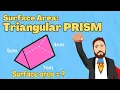 Find The Surface Area Of A Triangular Prism Year 7 Maths Lesson