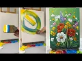 Vibrant Wildflower Acrylic Painting Step-by-Step Floral Art Tutorial