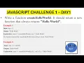 JavaScript Challenge 1 Leetcode Challenge 1 Learn Javascript