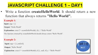 JavaScript Challenge 1 Leetcode Challenge 1 Learn Javascript