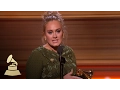 Adele and Greg Kurstin Win Song Of The Year Acceptance Speech 59th GRAMMYs