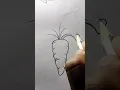 easy carrot 🥕 drawing #art #drawing #shorts