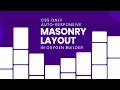 Auto Responsive Masonry Layout for using CSS only