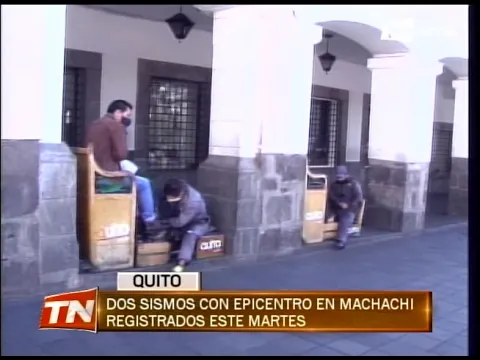 Dos sismos con epicentro en Machachi registrados este martes