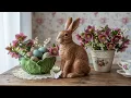 Cozy Vintage Easter Decor Ideas Grandmillennial Cottagecore Spring Tablescape