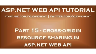 Download Cross origin resource sharing ASP NET Web API MP3