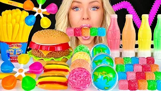 Download ASMR SOUR CANDY, WARHEADS CUBES, SOUR SPRAY, WAX CANDY, EARTH GUMMY, RAINBOW DESSERTS MUKBANG 먹방 MP3