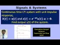 Convolution integral between exponential and step signal