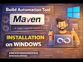 12 - Build Automation Tool Maven Installation on Windows
