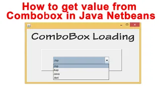 How to get value from combobox in java netbeans