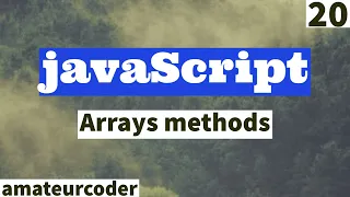 javaScript Array Methods Learn and Code
