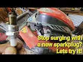 Will changing a sparkplug fix a lawnmower that surges Let s find out
