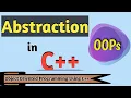 Abstraction in C Abstraction in C Program Object Oriented Programming C