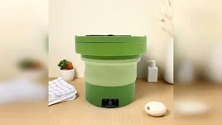Review Housoutil Portable Mini Washing Machine 6l Folding Washer with US Plug Compact Portab