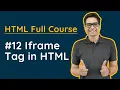 Learn Web Development - How to use Iframe tag in HTML What is Iframe