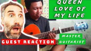 Download QUEEN - Love of My Life (guitar solo cover) Alip ba ta - reaction MP3