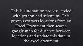 Python Automation - Google Maps Data Scraping